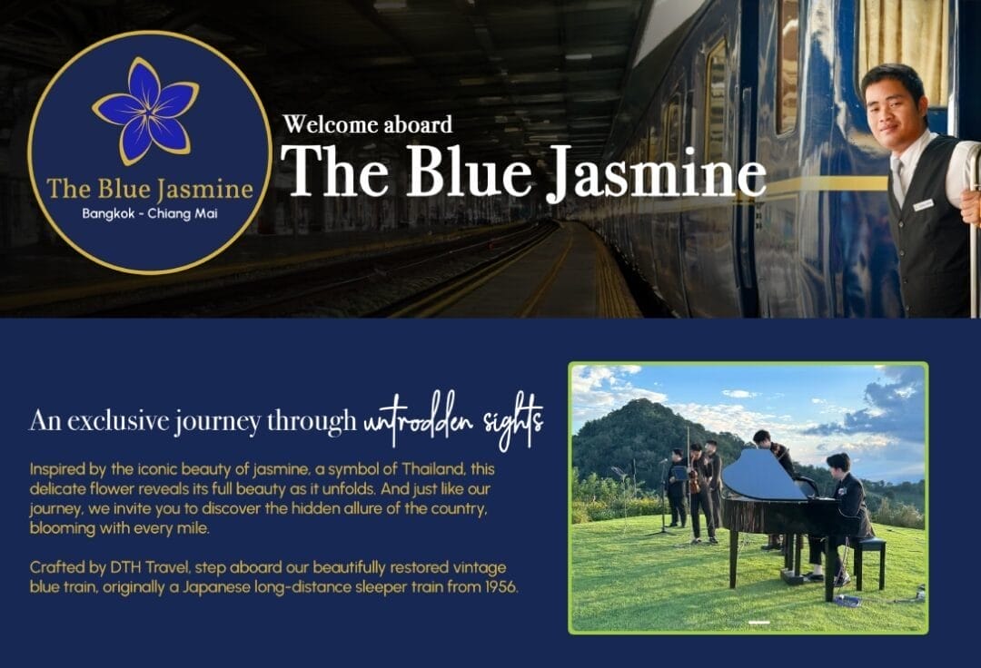 The Blue Jasmine: Thailand’s New Luxury Train Experience