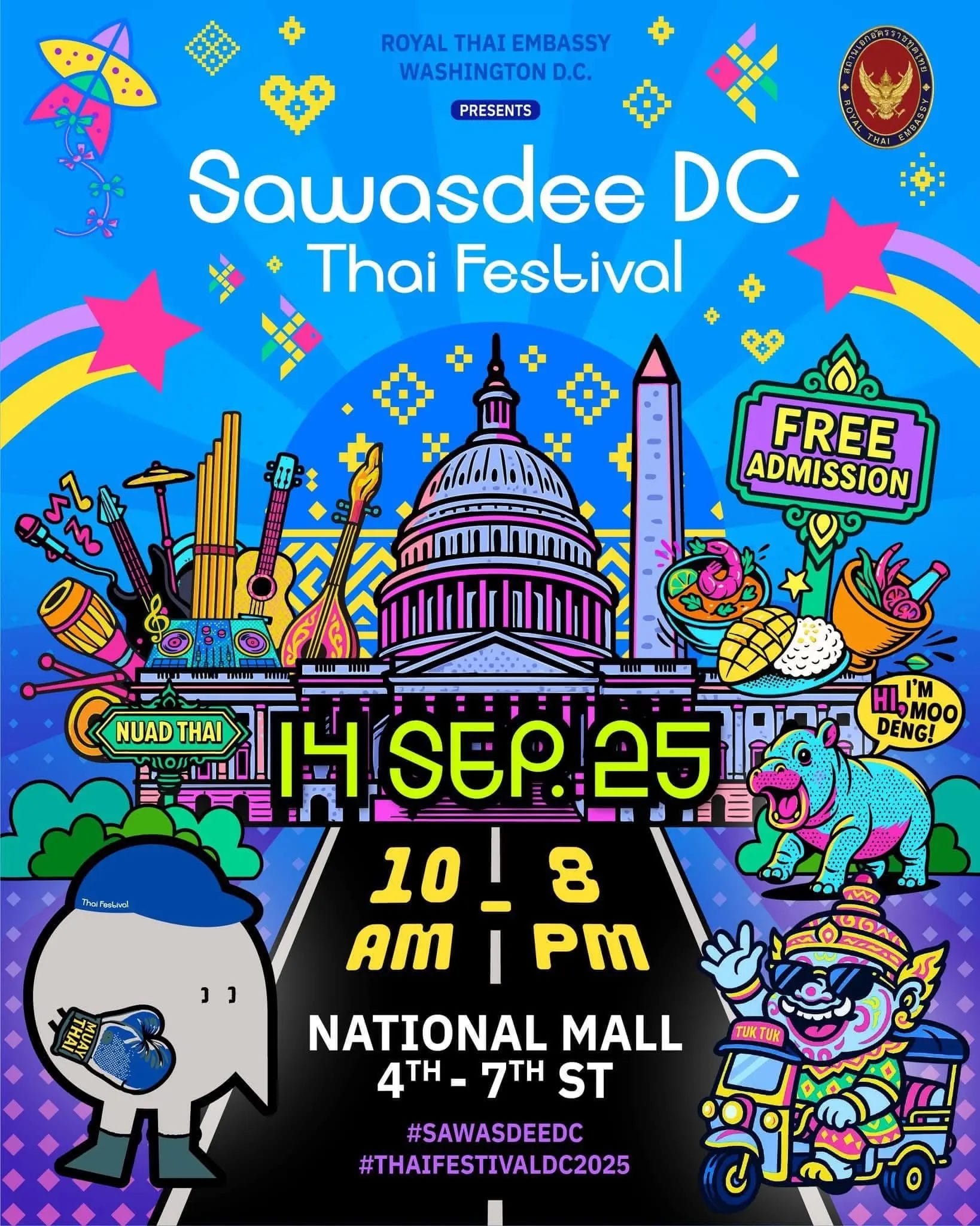 Sawasdee DC Thai Festival 2025 Marks Thai–U.S. Friendship